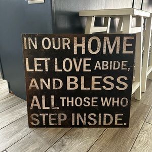 Home decor wall art sign 22x20